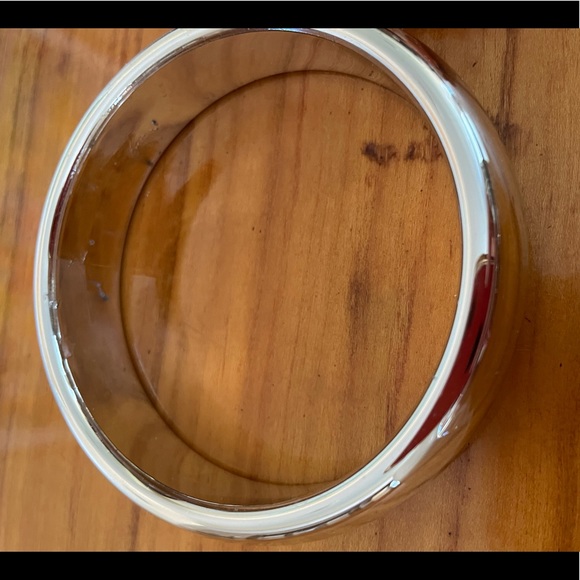 Silver tone Bangle and bracelet set PEACE ☮️ toggle adjustable bracelet. Retro - Picture 3 of 9